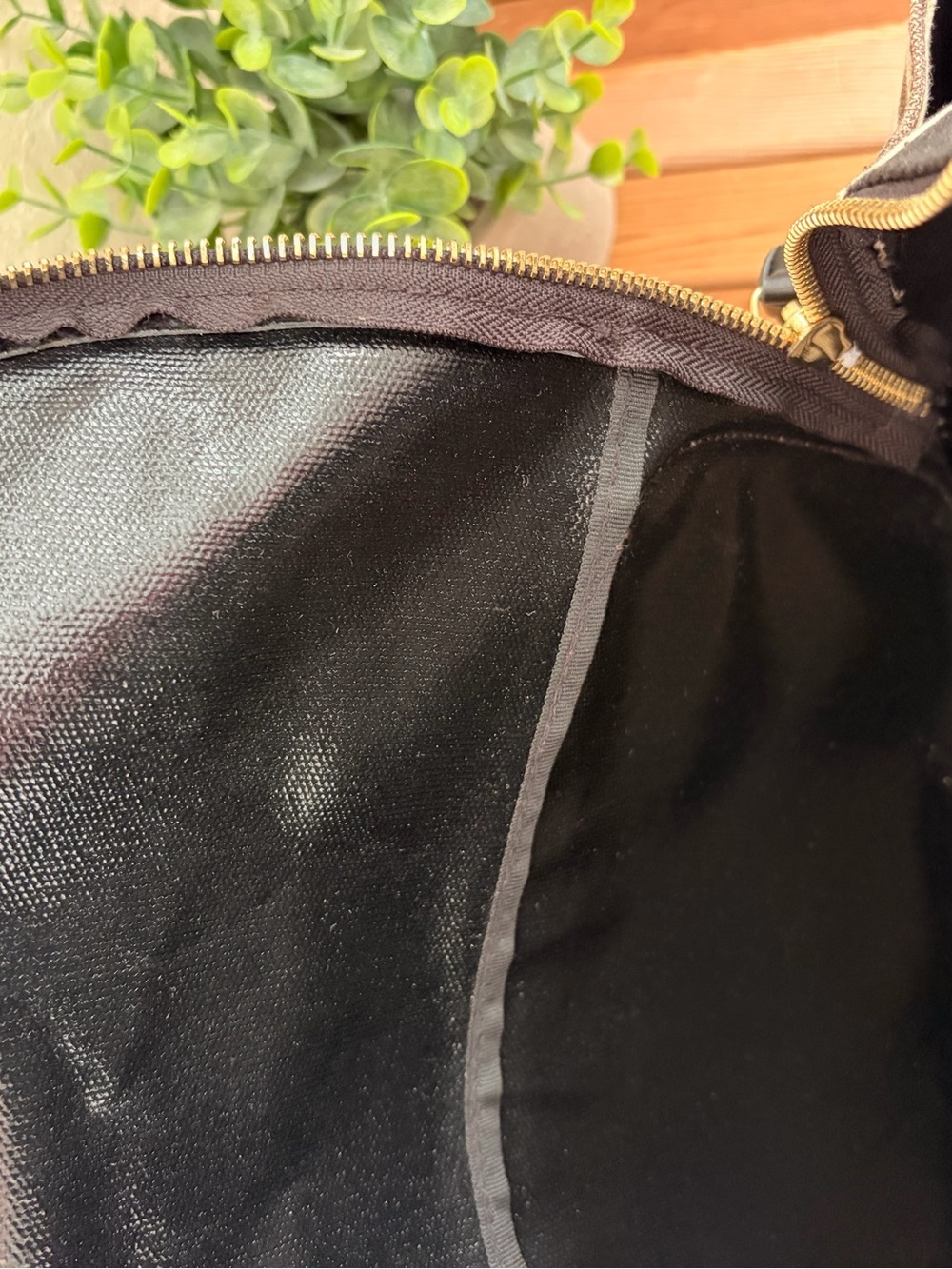 Henri Bendel Brown Stripe Backpack, Travel Backpack, Structurally Excellent - Picture 11 of 13